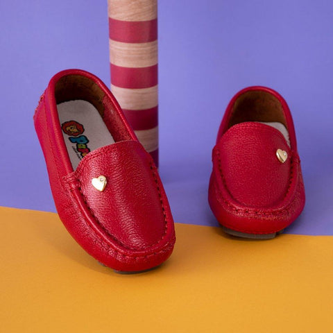 Mocasines para Niñas Golosina Rojo - PAPOS