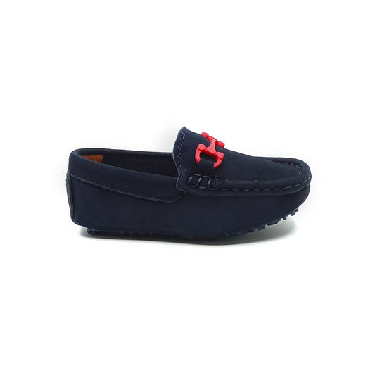 Mocasines para Niños Ethan Azul y Rojo - PAPOS