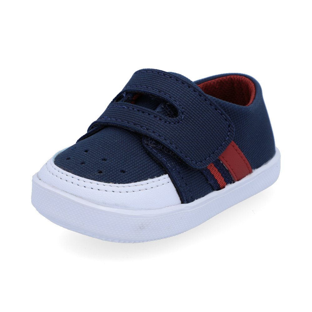 Pisaditas Velcro Azul - PAPOS Calzado Infantil Colombiano Bebés y niños pequeños