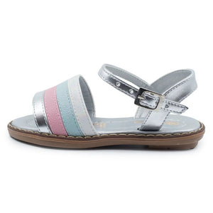 Sandalia Loren Plateada Multicolor - PAPOS