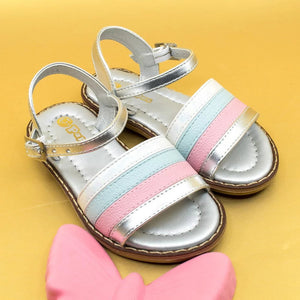 Sandalia Loren Plateada Multicolor - PAPOS