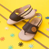 Sandalias Hawaii Café y Beige - PAPOS Sandalias Niños