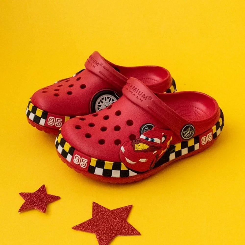 Zuecos Goma Cars Rojo para Ni os Estilo Divertido para Peque os